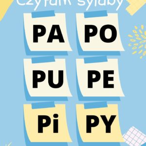 Czytam sylaby PA PO PU PÓ PE Pi PY